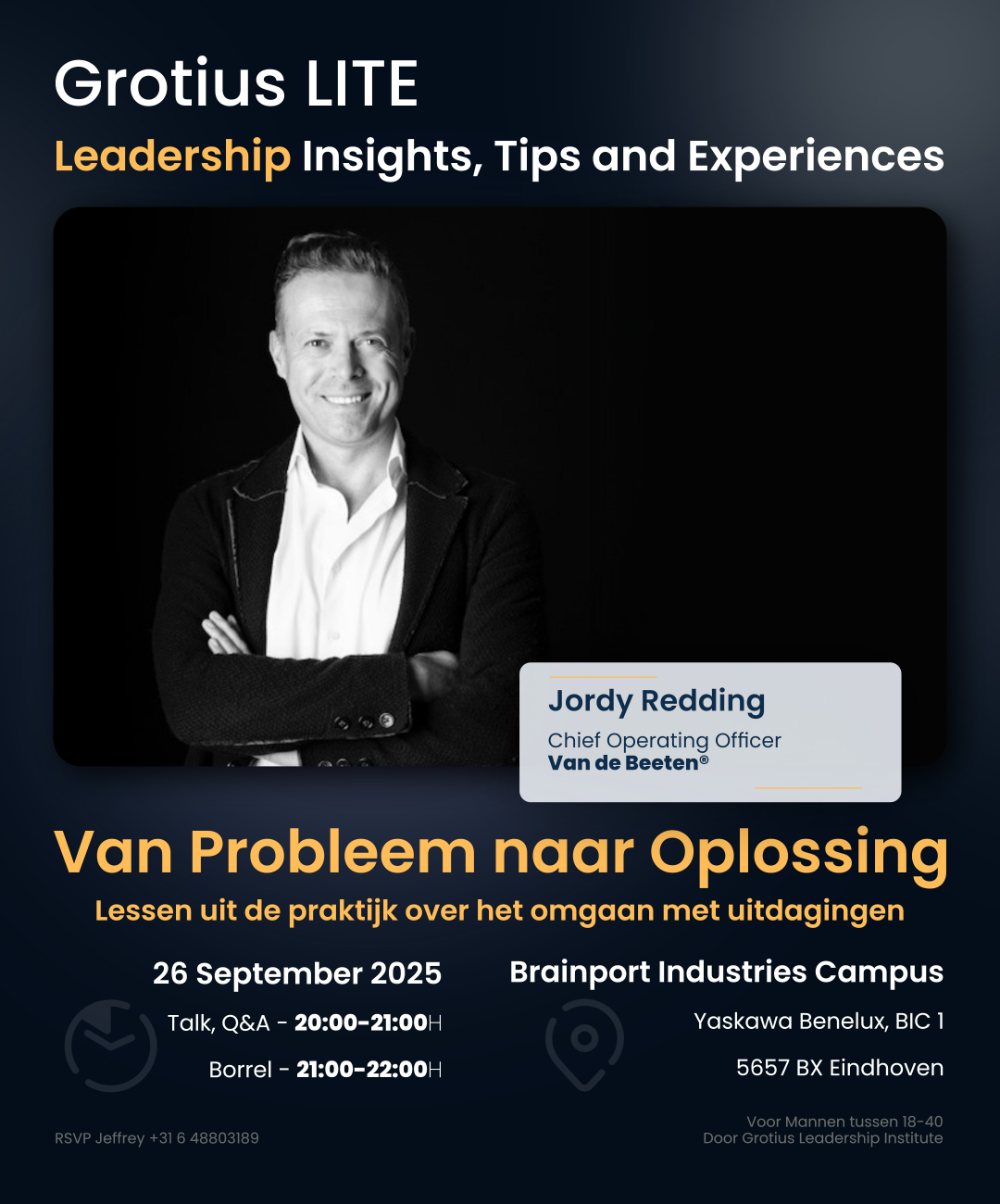 Grotius LITE · 26 September 2025 · Van Probleem naar Oplossing